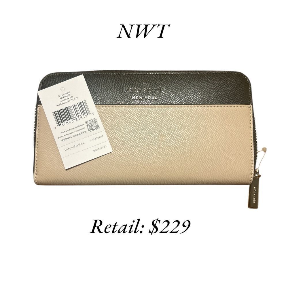 NWT, Kate Spade Full Size Color-block Wallet